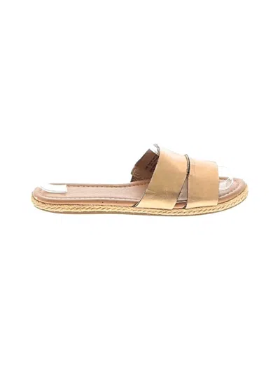 Pre-owned Aerosoles Sandals In Gold