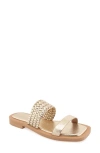 Aerosoles St. Luke's Slide Sandal In Soft Gold Pu