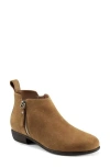 Aerosoles Stewart Boots Women's Tan Suede Round Toe Ankle Bootie Jobb211 In Brown