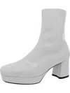 Aerosoles Sussex Womens Patent Platform Ankle Boots In Multi