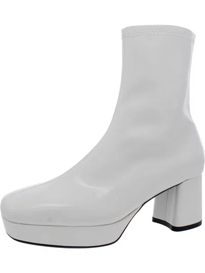 Aerosoles Sussex Womens Patent Platform Ankle Boots In Multi
