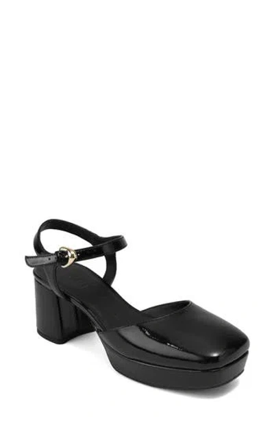 Aerosoles Two-piece Platform Pump In Black Fx Glazed Kid