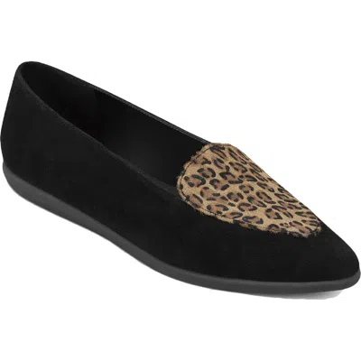 Aerosoles Val Womens Leather Smoking Loafers In Multi