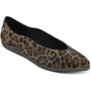 Aerosoles Virona Womens Leather Slip On Flats In Brown
