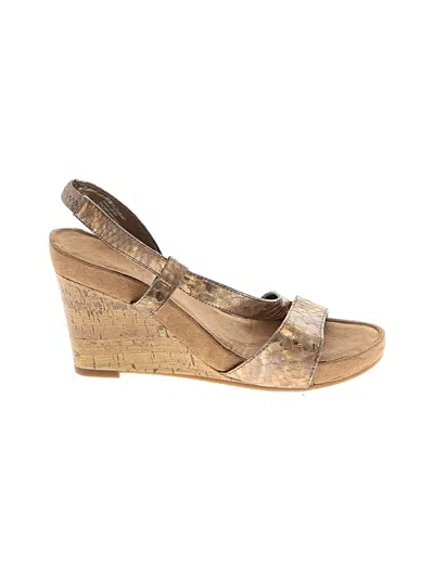 Pre-owned Aerosoles Wedges In Tan
