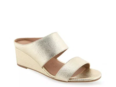 Aerosoles Wheeler Wedge Sandal In Transparent