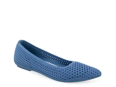 Aerosoles Wide Width Danielle Flat In Blue