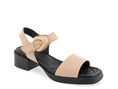Aerosoles Dorian Cork Heeled Sandal In Multi