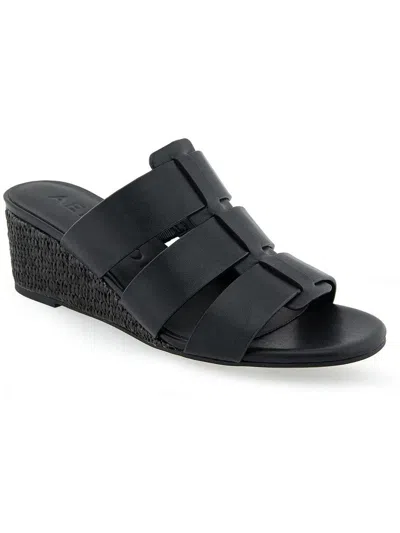 Aerosoles Wilma Wedge Sandal In Black Combo