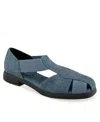 Aerosoles Women's 4give Almond Toe Fisherman Flats In Denim Fabric