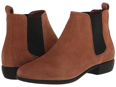 Aerosoles Women's  Step Dance Boots Dark Wheat Suede Ankle Bootie Zap1903 In Brown