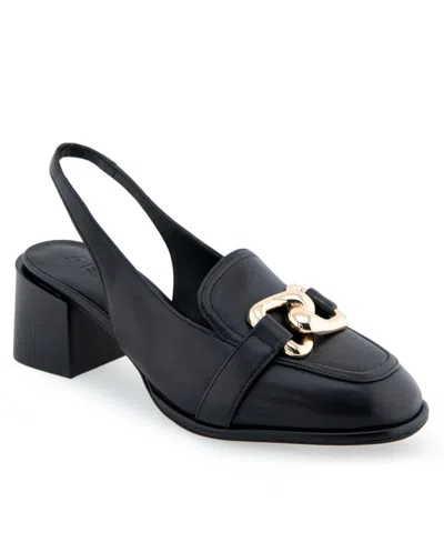 AEROSOLES WOMEN'S ALLURE CHUNKY HEEL SLINGBACKS