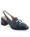 Aerosoles Allure Slingback Pump In Navy Leather