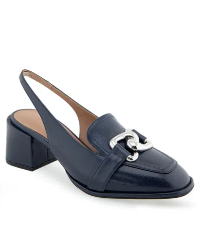 AEROSOLES WOMEN'S ALLURE CHUNKY HEEL SLINGBACKS