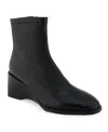 Aerosoles Anouk Block Heel Pump In Black Stretch Smooth