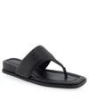 Aerosoles Barry T-strap Sandal In Black Leather