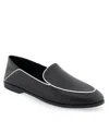 Aerosoles Women's Icon Bay Collapsible Heel Loafers In Black Leather