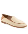 Aerosoles Women's Bay Tapered Loafers In Natural Raffia
