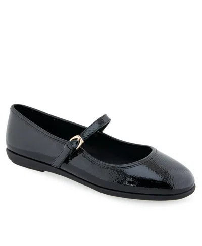 AEROSOLES WOMEN'S BAYLEE ROUND TOE MARY JANE FLATS