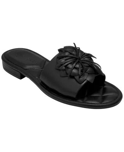 Aerosoles Women's Begonia Round Toe Flat Sandals In Black