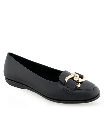Aerosoles Women's Bell Almond Toe Ballet Flats In Black