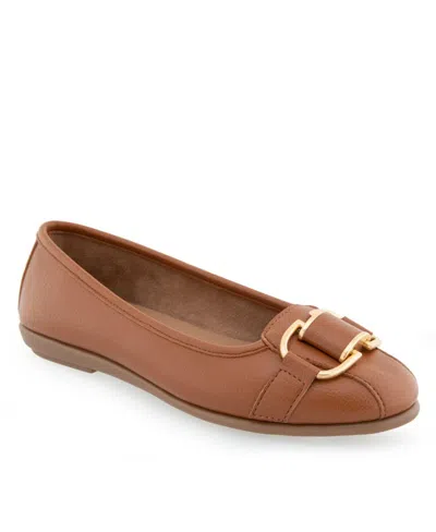 AEROSOLES WOMEN'S BENTLEY BUCKLE FLATS