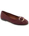 Aerosoles Women's Bentley Casual Flat In Burgundy