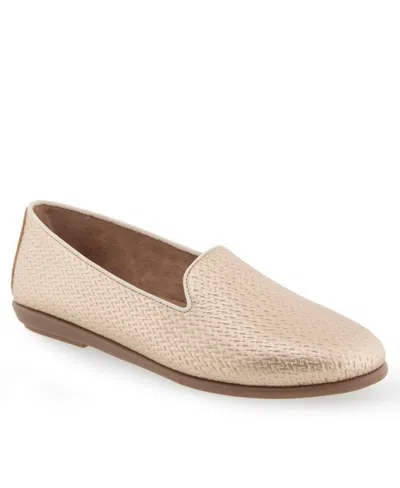 Aerosoles Women's Betunia Casual Flat Loafers In Natural Raffia