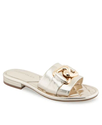 AEROSOLES WOMEN'S BIG CHARM SLIDE OPEN TOE SANDALS