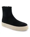 Aerosoles Blaise Platform Boot In Black Gabardine