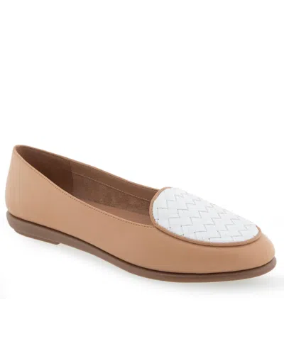 Aerosoles Women's Brielle Casual Flats In Doe Polyurethane Leather
