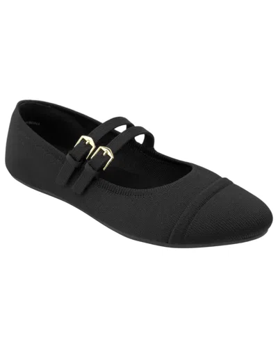 Aerosoles Women's Britt Mary Jane Almond Toe Flats In Black
