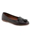 Aerosoles Brooks Flat In Tan Burnished Faux Leather - Polyuethane