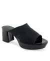 Aerosoles Carma Platform Sandal In Black Elastic
