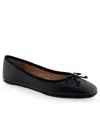 Aerosoles Womens Slip On Flats Flat Shoes In Black Leather