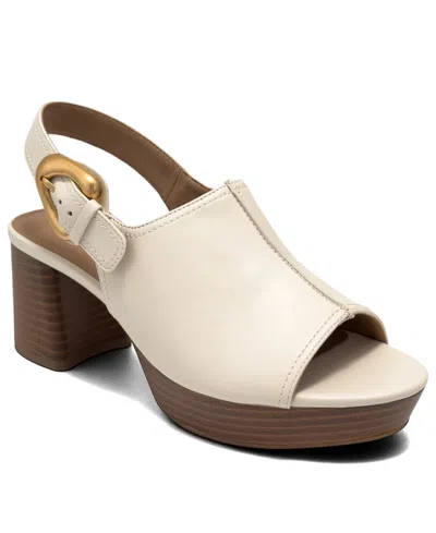 Aerosoles Women's Chancey Buckle Platform Sandals In Neutral