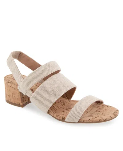 AEROSOLES WOMEN'S CHARA ROUND TOE SLINGBACK SANDALS