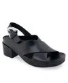 Aerosoles Chrystie Sandal In Black Leather