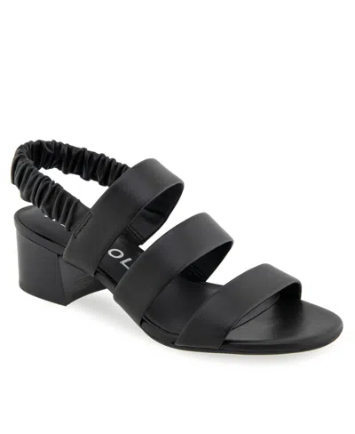 AEROSOLES WOMEN'S CLARISSA ROUND TOE SLINGBACK SANDALS