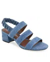 Aerosoles Clarissa Slingback Sandal In Blue Jean Suede