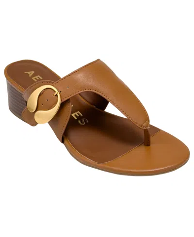Aerosoles Women's Cloude Open Toe Heeled Sandals In Brown