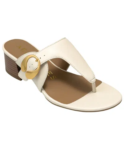 Aerosoles Women's Cloude Open Toe Heeled Sandals In White