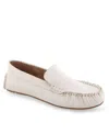 Aerosoles Coby Moc Toe Loafer In Eggnog Leather