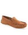 Aerosoles Coby Moc Toe Loafer In Tan Suede