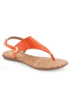 Aerosoles Conclusion Slingback Sandal In Mandarin Snake Patent Polyurethane