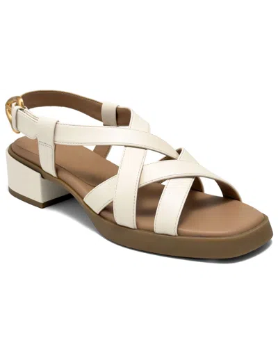 Aerosoles Women's Daily Low Heeled Strappy Sandals In White