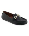 Shop Aerosoles Women's Dallas Buckle Flats In Black