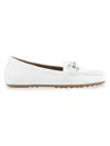 Aerosoles Women's Day Drive Faux Leather Loafers In White