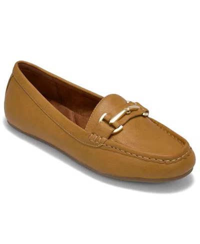 Aerosoles Women's Day Drive Loafers In Camel Faux Leather