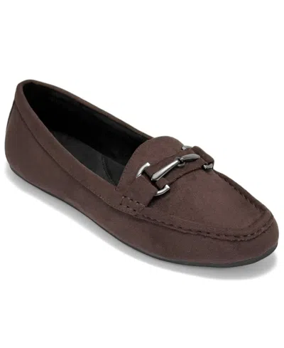 Aerosoles Women's Day Drive Loafers In Java Faux Suede